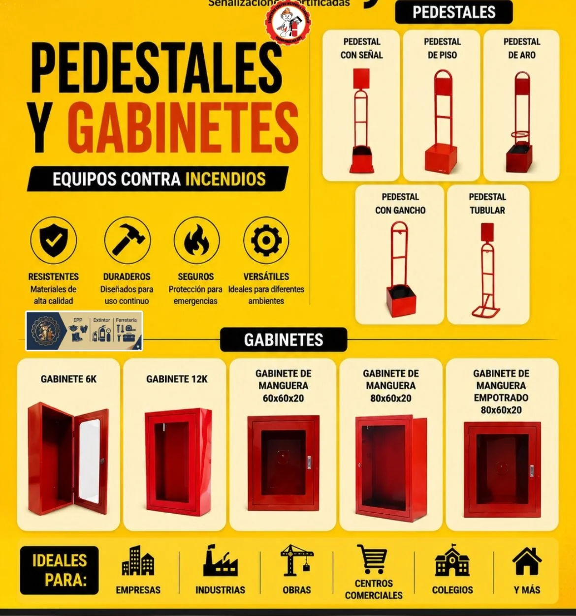 Gabinetes y pedestales